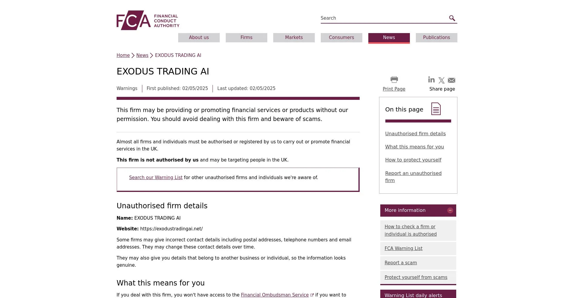 Exodus Trading Ai Recensioni 2025: è una truffa o è legale?