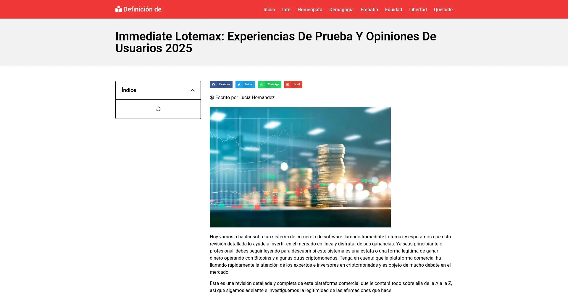 Immediate Lotemax Recensioni 2025: è una truffa o è legale?