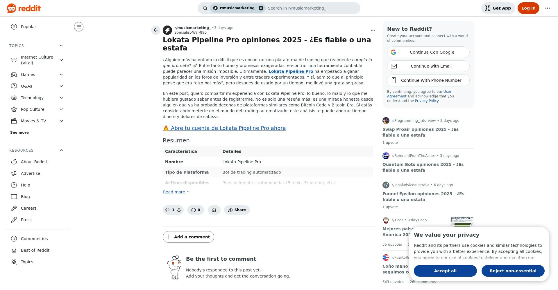 Lokata Pipeline Pro Recensioni 2025: è una truffa o è legale?