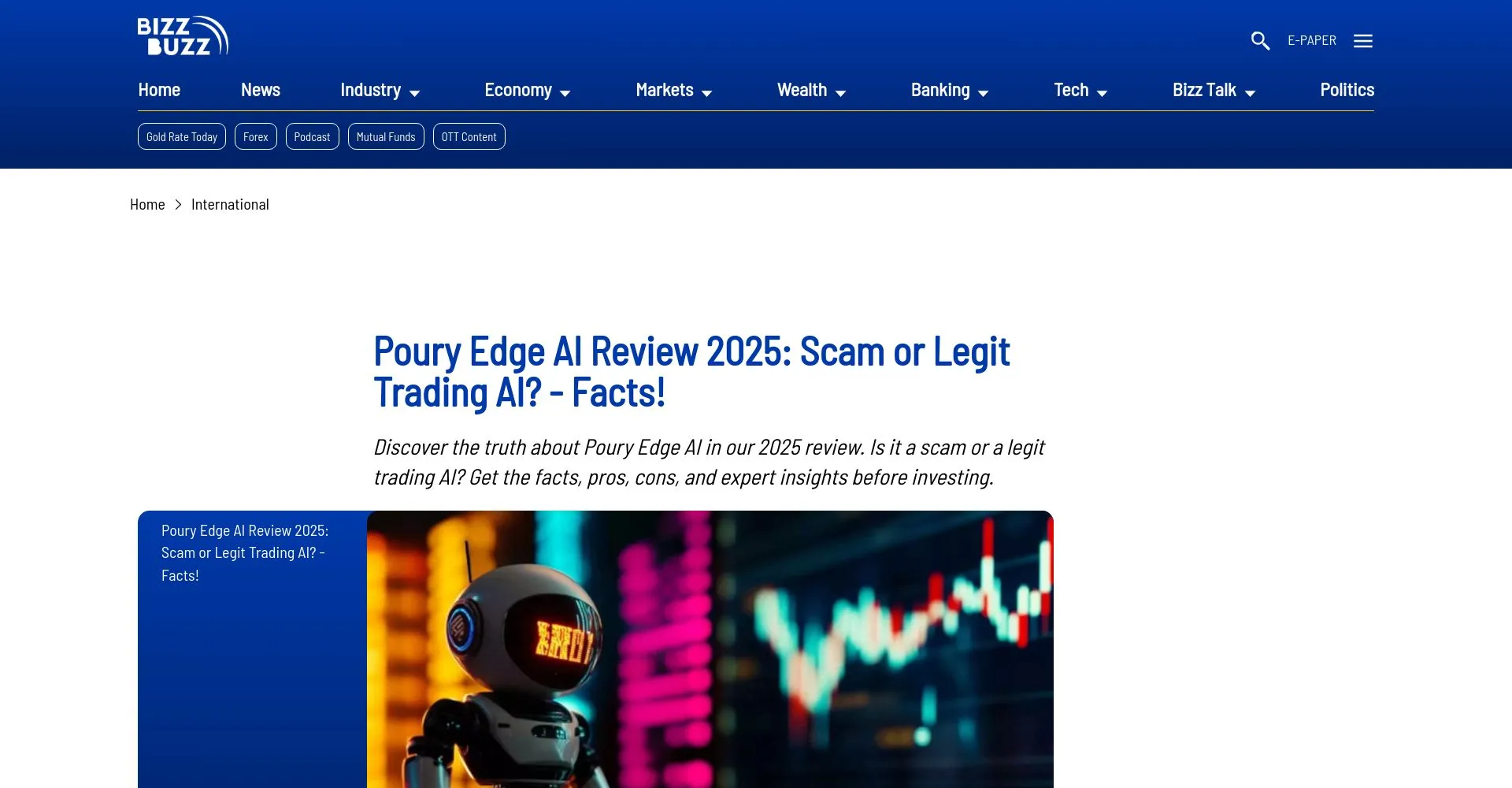 Poury Edge AI  Recensioni 2025: è una truffa o è legale?