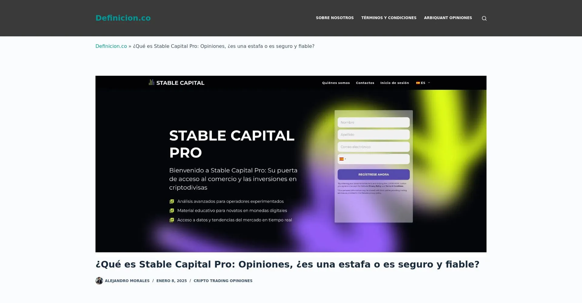 Stable Capital Pro Recensioni 2025: è una truffa o è legale?