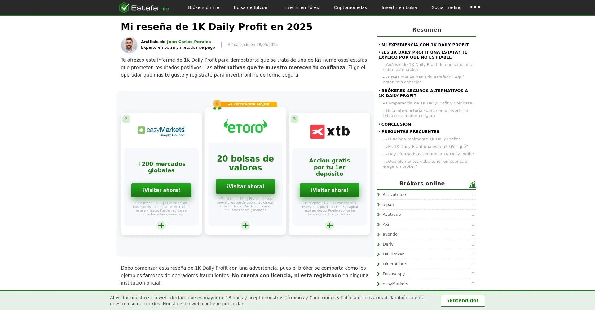 1K Daily Profit Recensioni 2025: è una truffa o è legale?