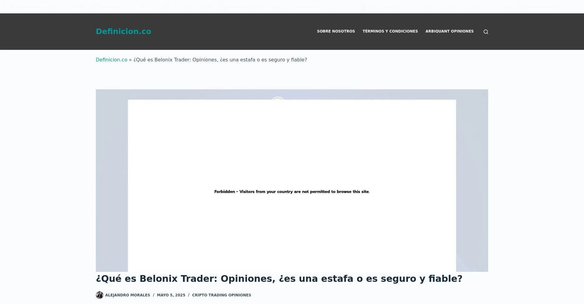 Belonix Trader Recensioni 2025: è una truffa o è legale?