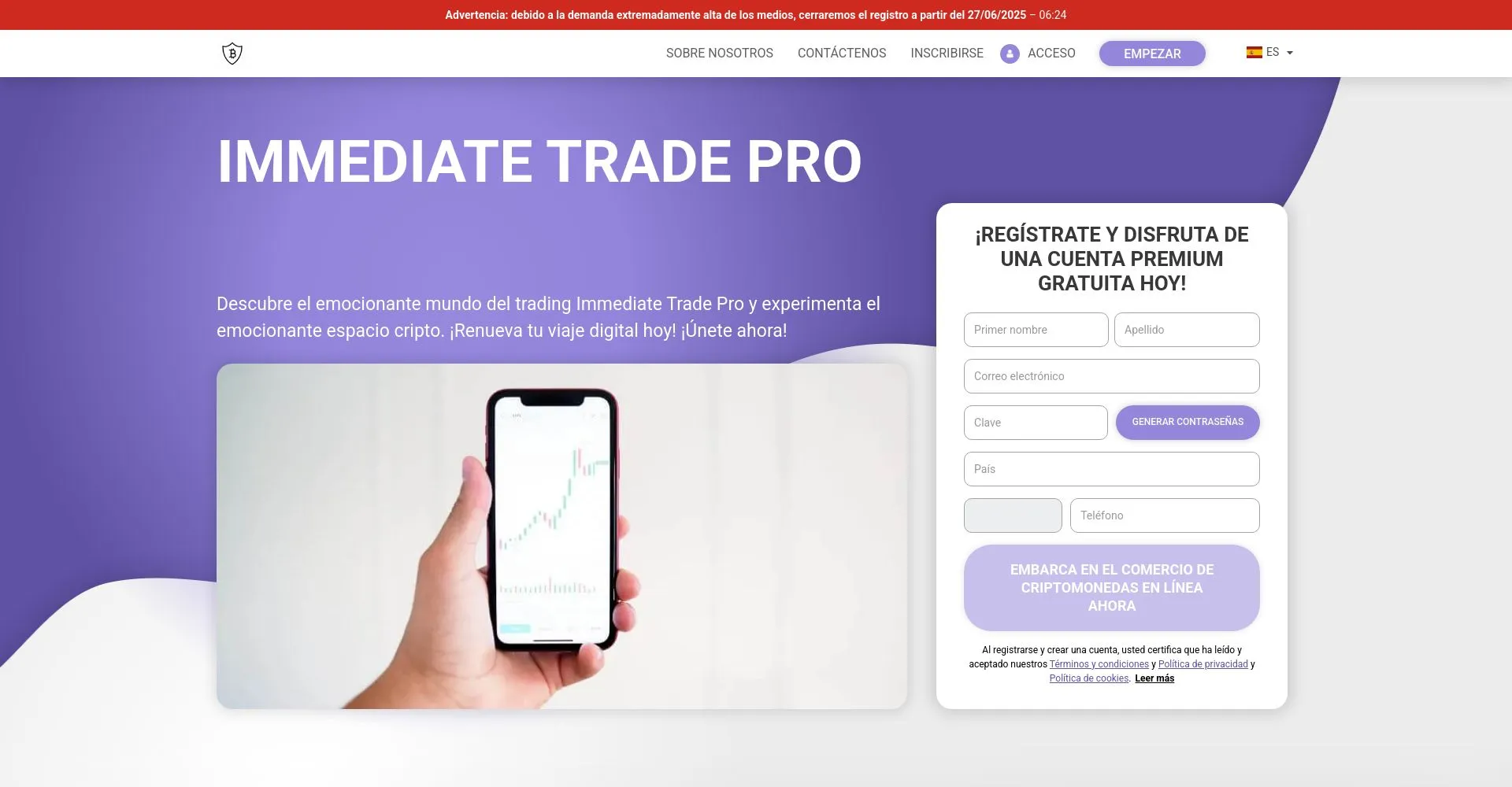 Immediate Trade Pro Recensioni 2025: è una truffa o è legale?