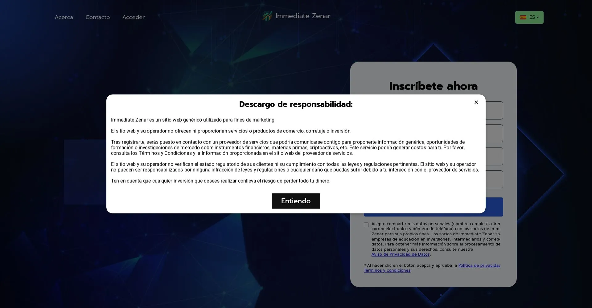 Immediate Zenar Recensioni 2025: è una truffa o è legale?