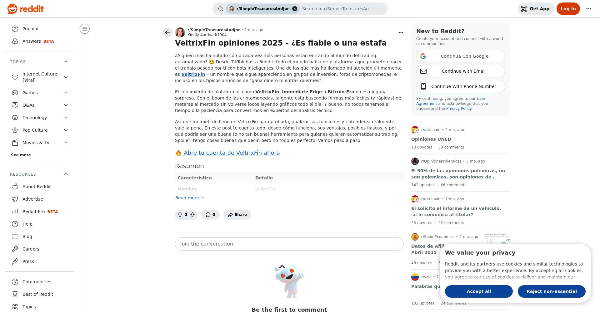 Veltrixfin Recensioni 2025: è una truffa o è legale?