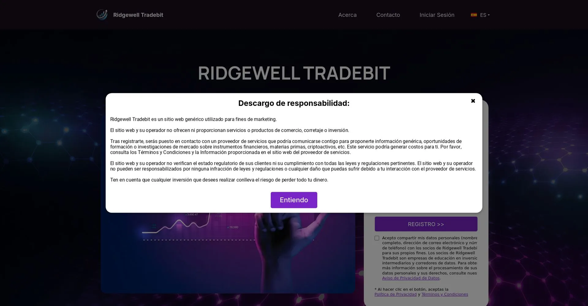 Ridgewell Tradebit Recensioni 2025: è una truffa o è legale?